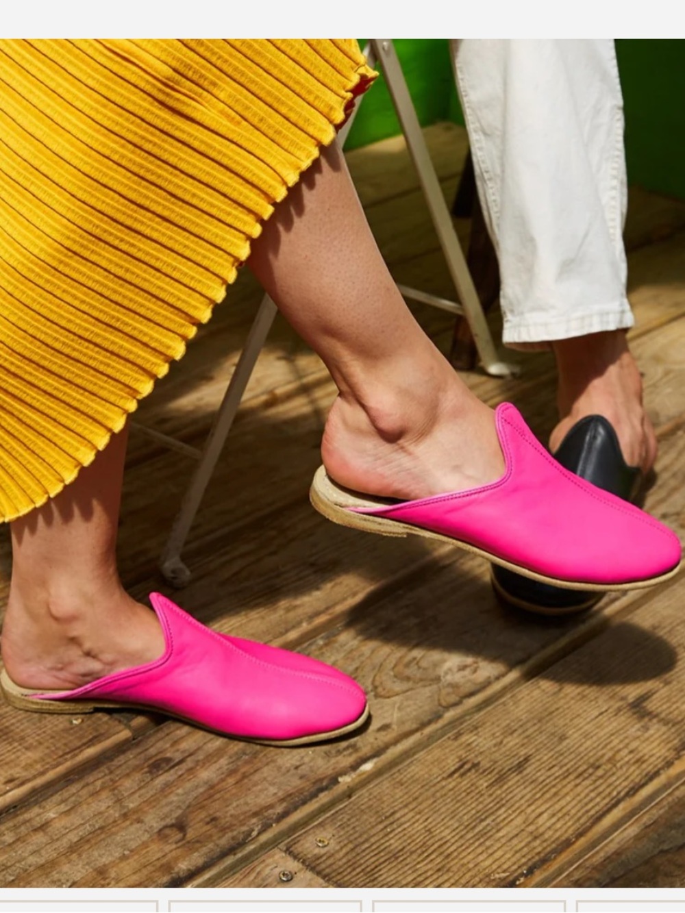 SABAH Condesa Pink Baba Handmade Leather Slip-On Mules--EUC--38
